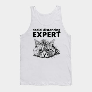 Social distancing expert Tank Top